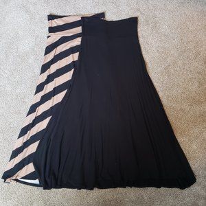 Bundle BOTH Maxi Skirts-Size Small-Black and Tan